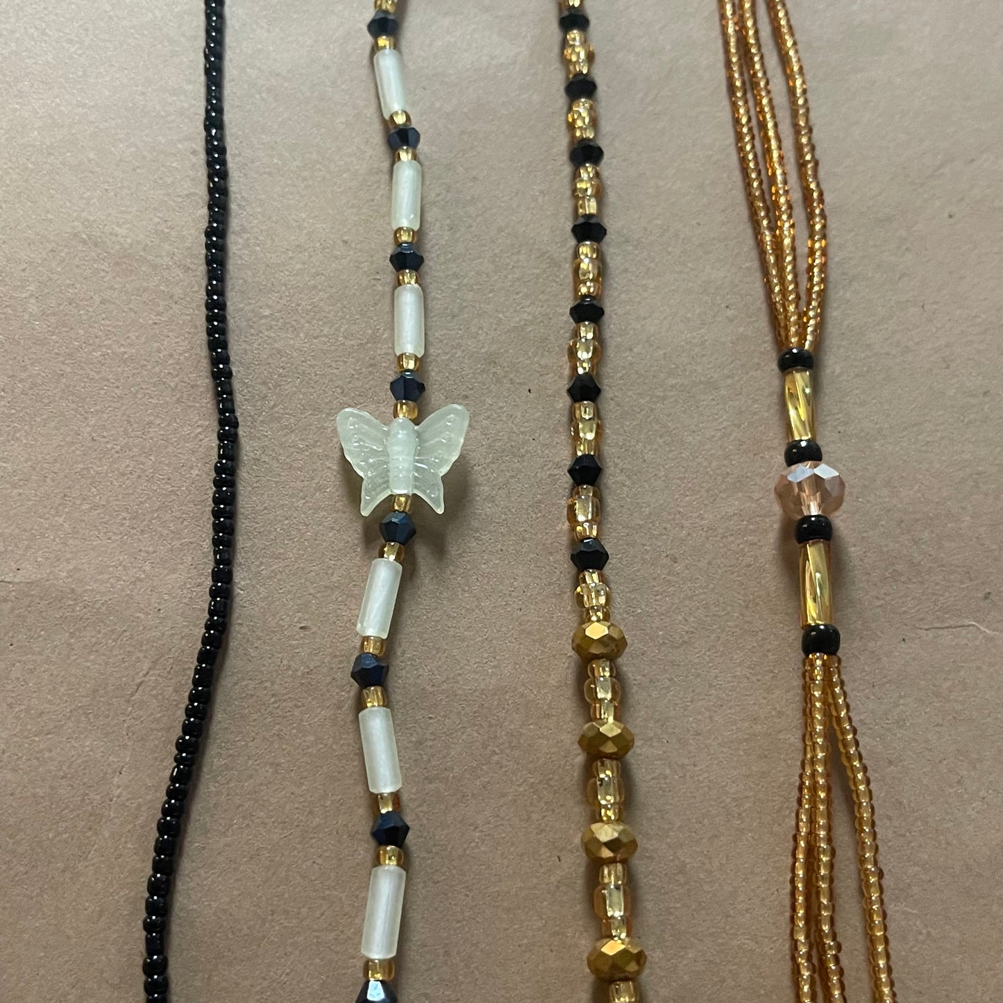 Black Gold Waistbeads Set