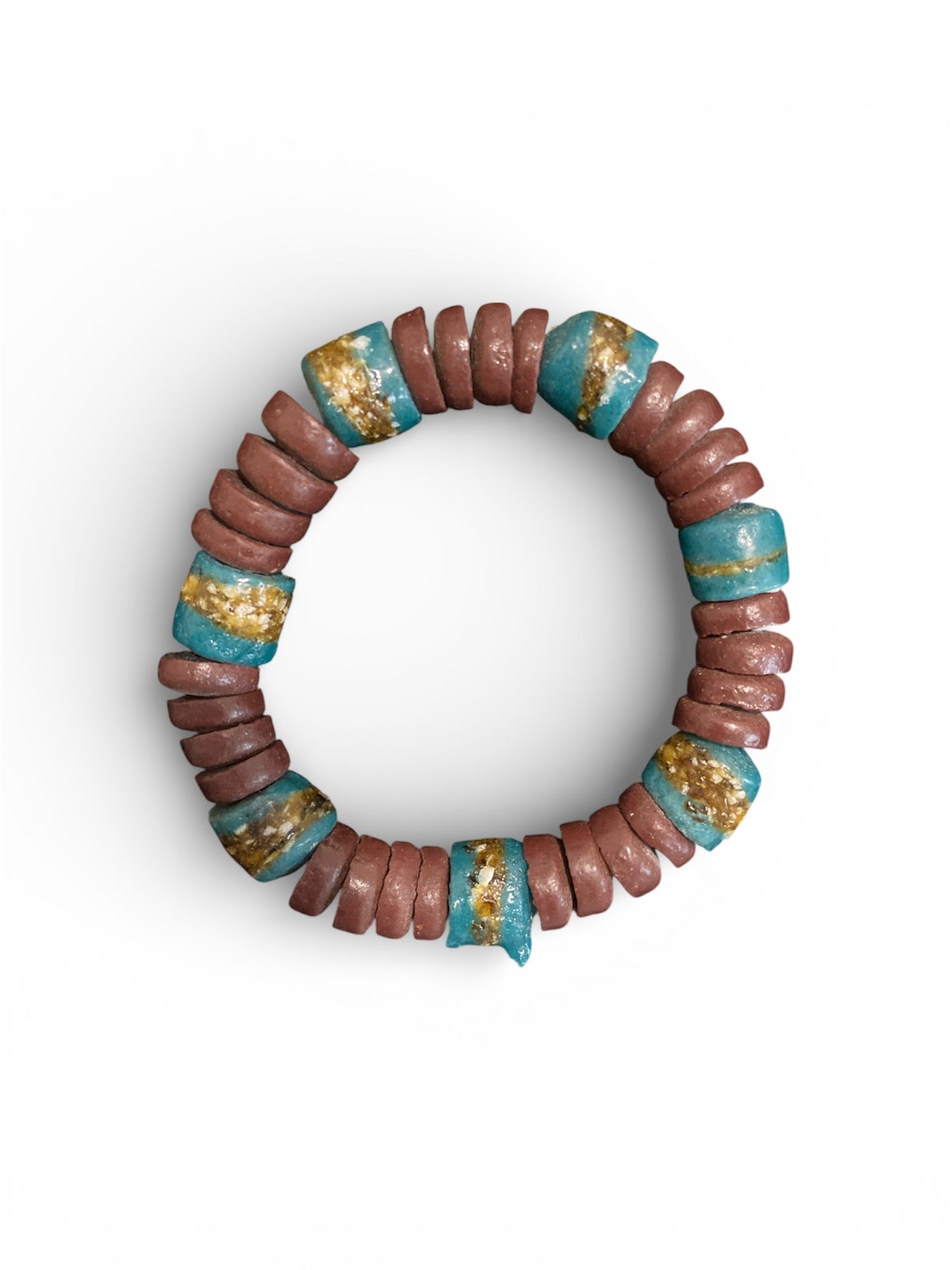 Bruine Krobo Armband
