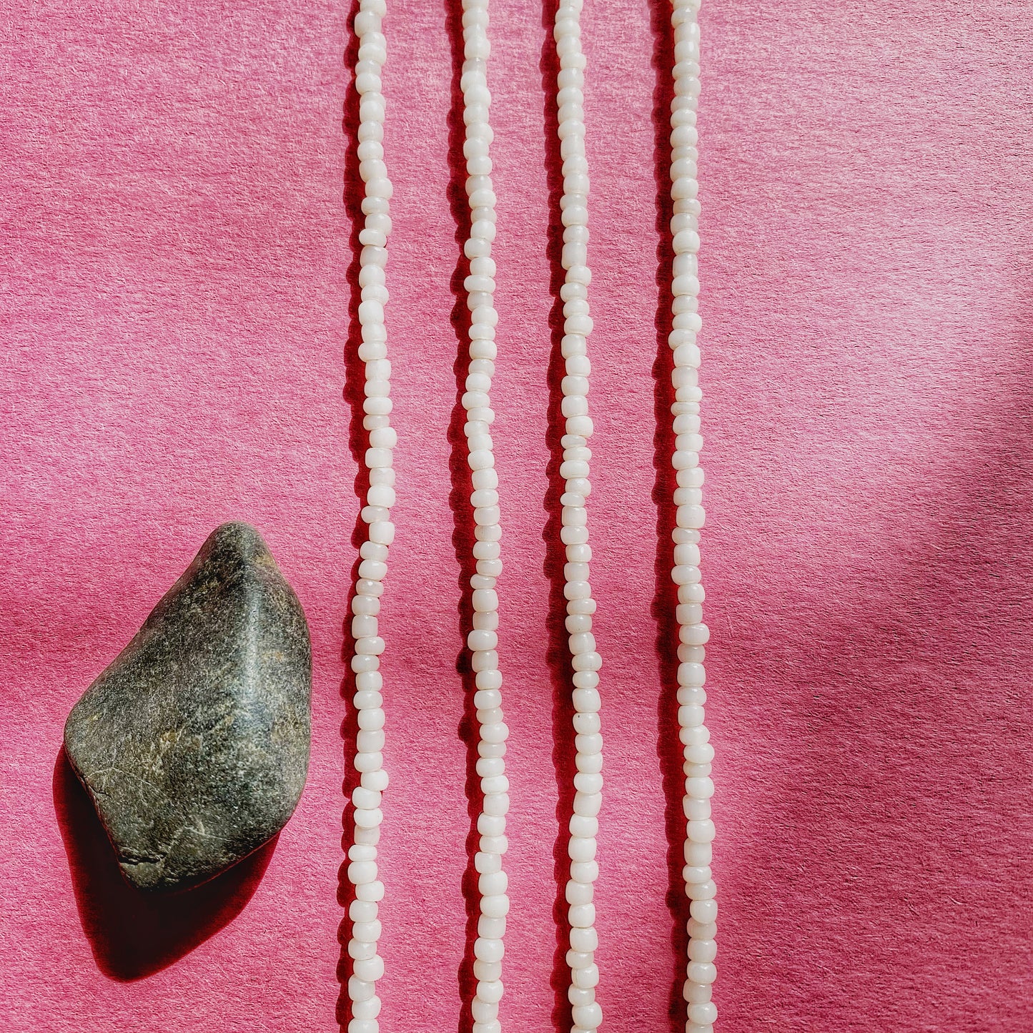 White Anxiety Peace Herbal Waistbeads