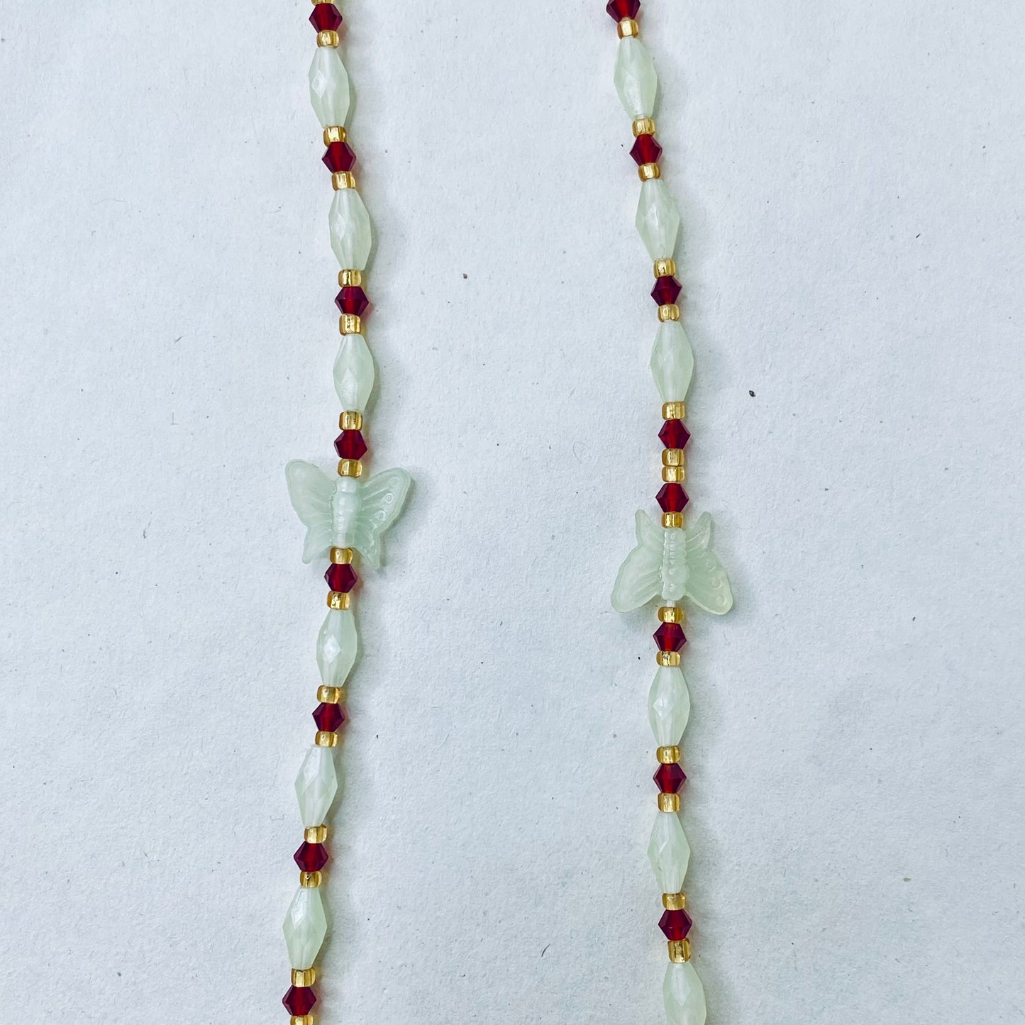 Red Glow in the Dark Waistbeads