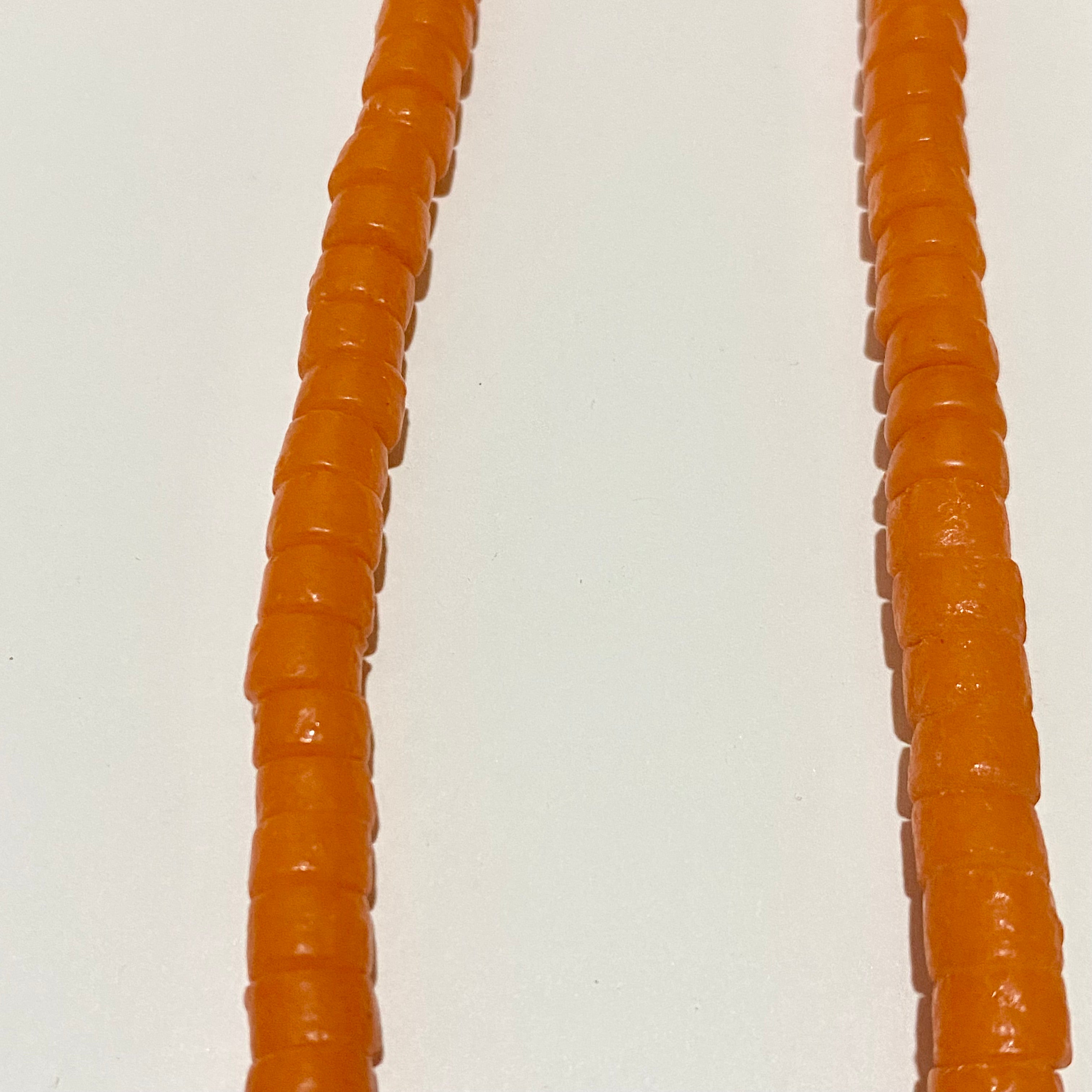 Orange Energized Traditional Waistbeads