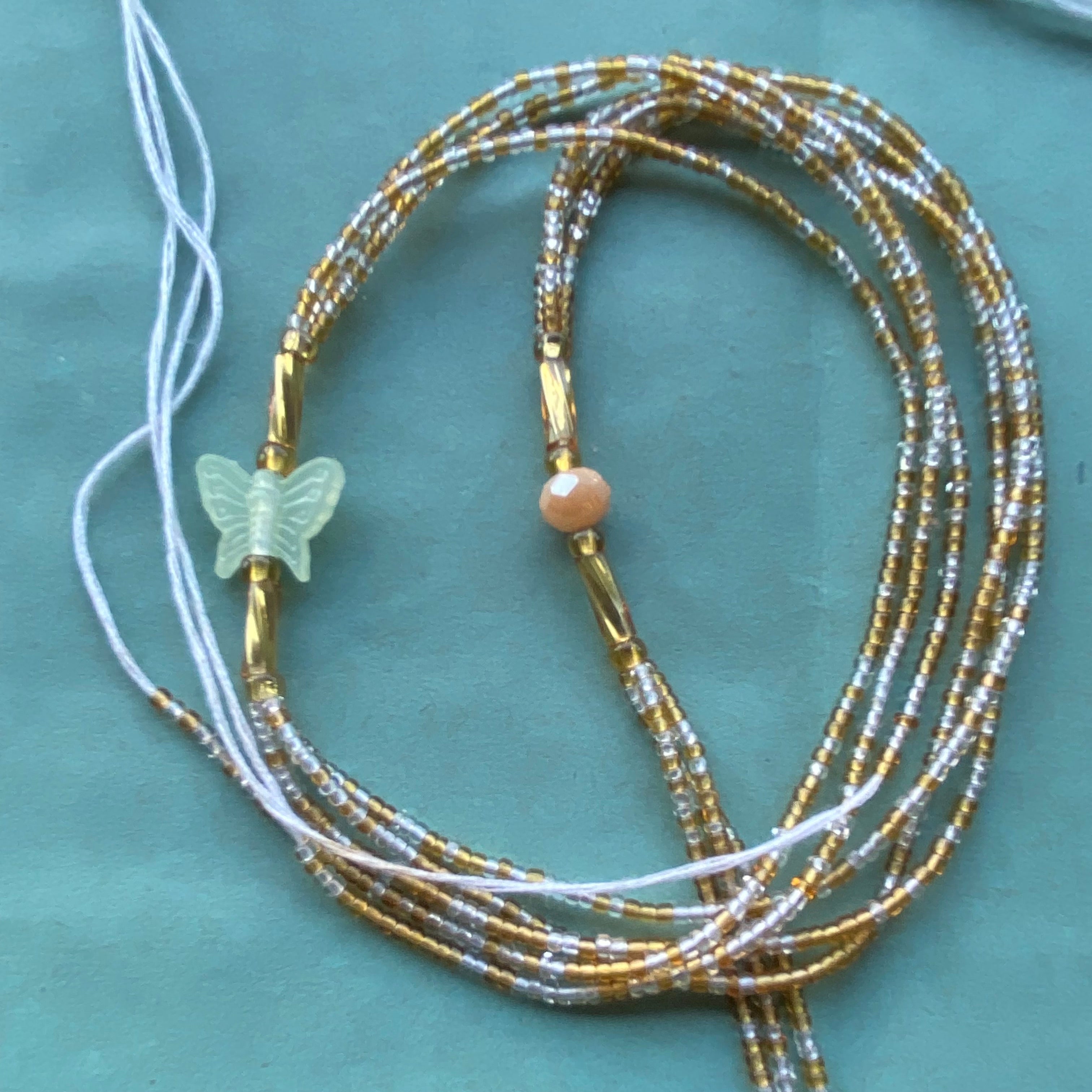 Wealth and Abundance Spiritual Protection 3 in 1 Waistbeads Set