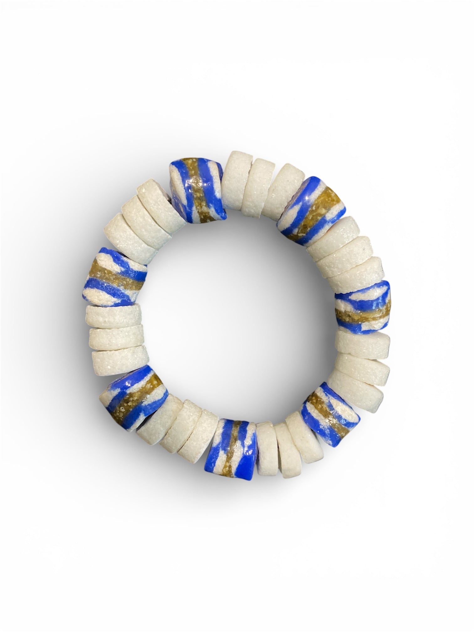 White Krobo Bracelet