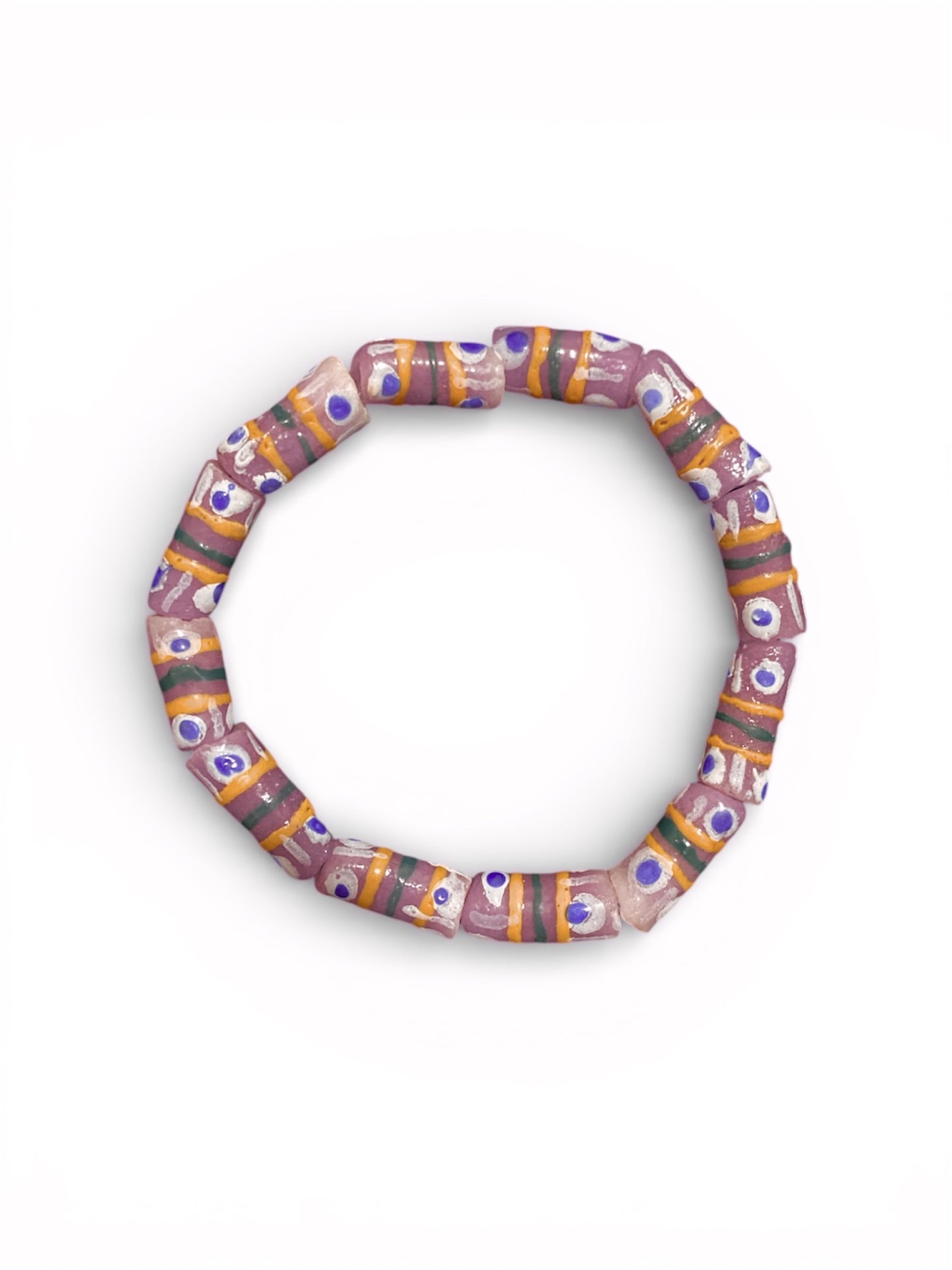Paarse Boze Oog Armband