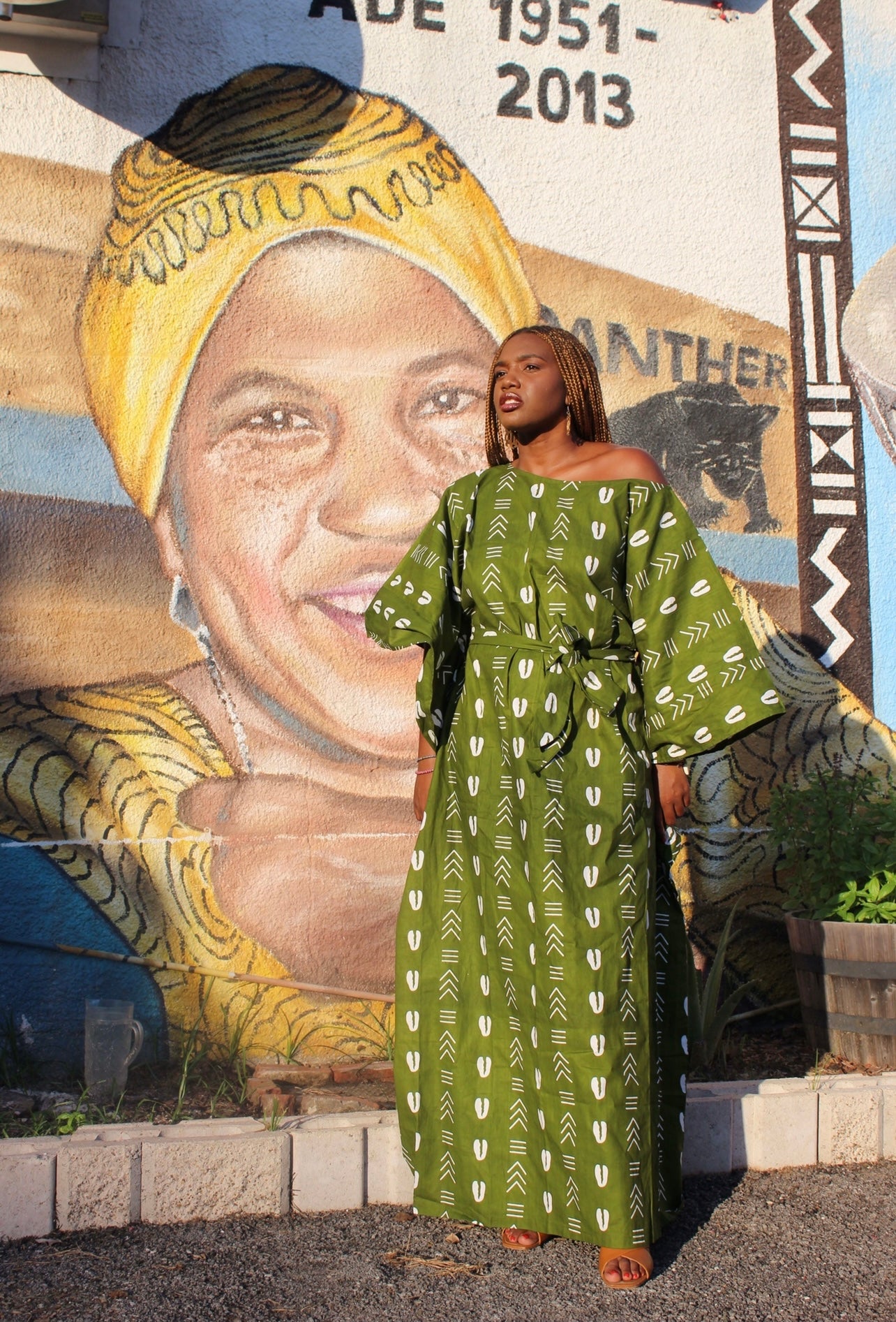 Fatoumata  in  Coweries Dress